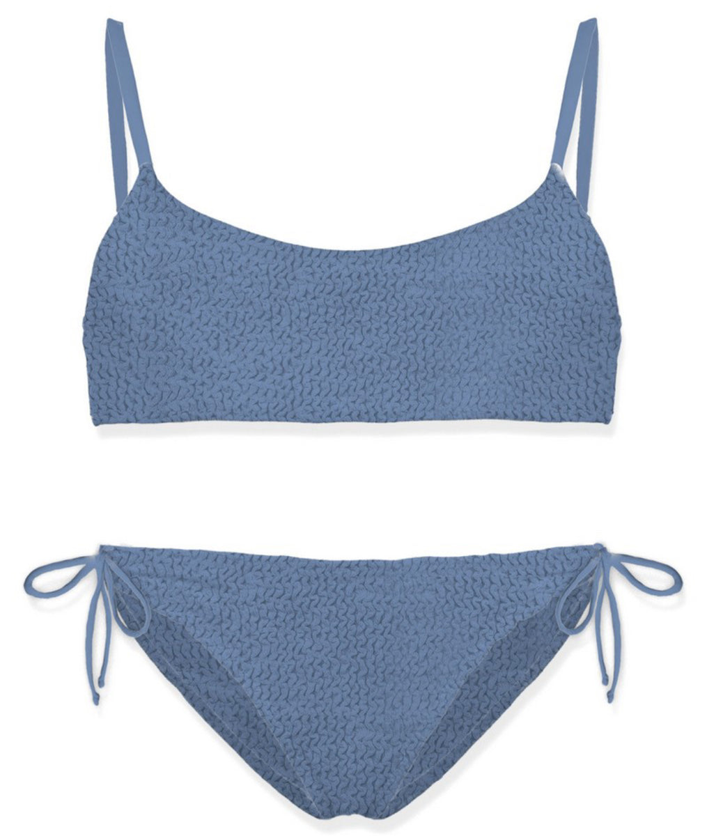 Mc2 Saint Barth Bikini Jaiden Celeste In Crikle JAI0003/00043L Per Bambina