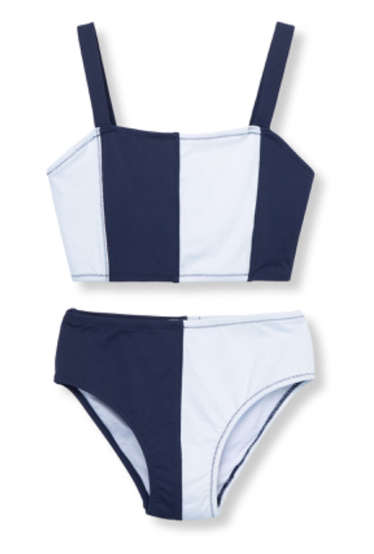 Habitual Girls Navy Colorblock Bikini – LilSwimmas