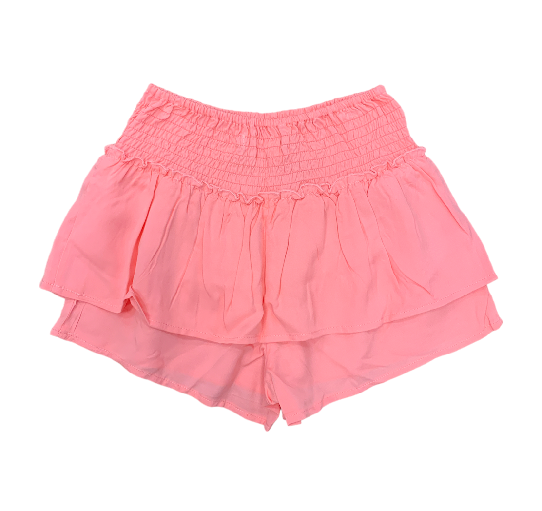 Vintage Havana Girls Peach Smocked Ruffle Skort – LilSwimmas