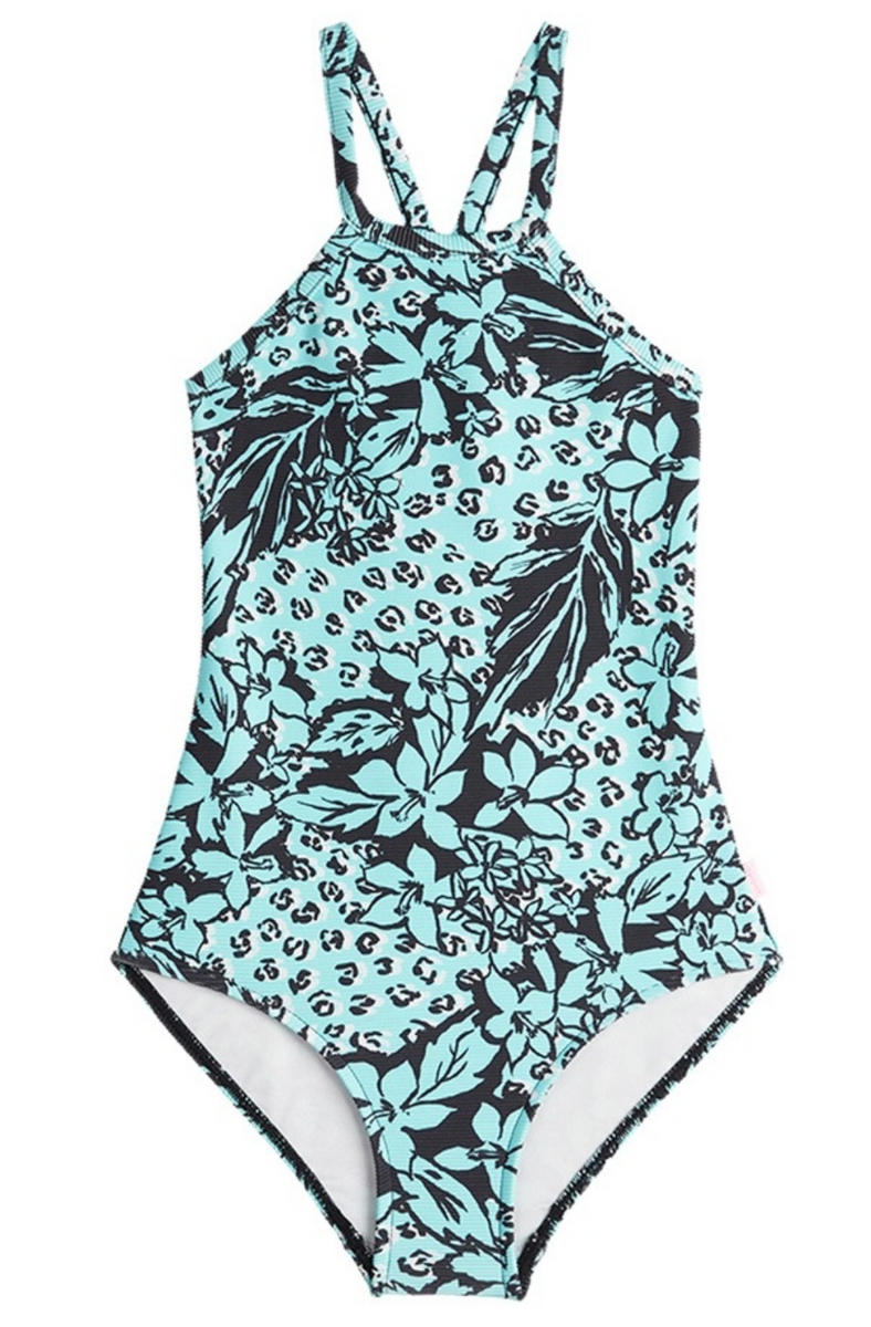 Seafolly Girls Aqua Marina High Neck One Piece - FINAL SALE – LilSwimmas